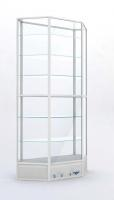 Витрина высокая угловая